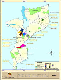 Mapa de Reservas Florestais